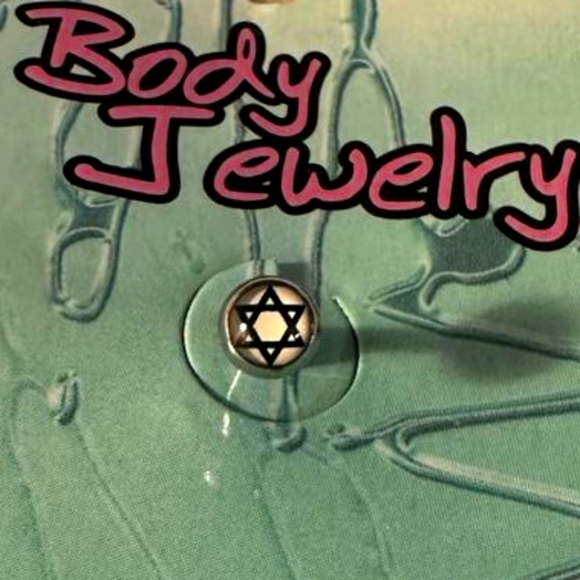 Jewelry - 3/$48 Body Jewelry| NWOT Round TopFlat Bottom Bar Star David BUY 2 get 3rd Free